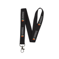 Black lanyard with University of Birmingham logo on a white background