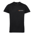 Black t-shirt with 'University of Birmingham' logo on a transparent background