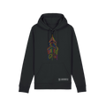 Black hoodie with Pride design and 'University of Birmingham' logo on a white background