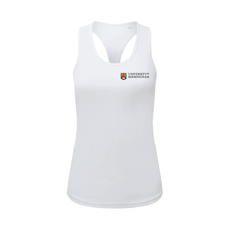 White vest with University of Birmingham logo